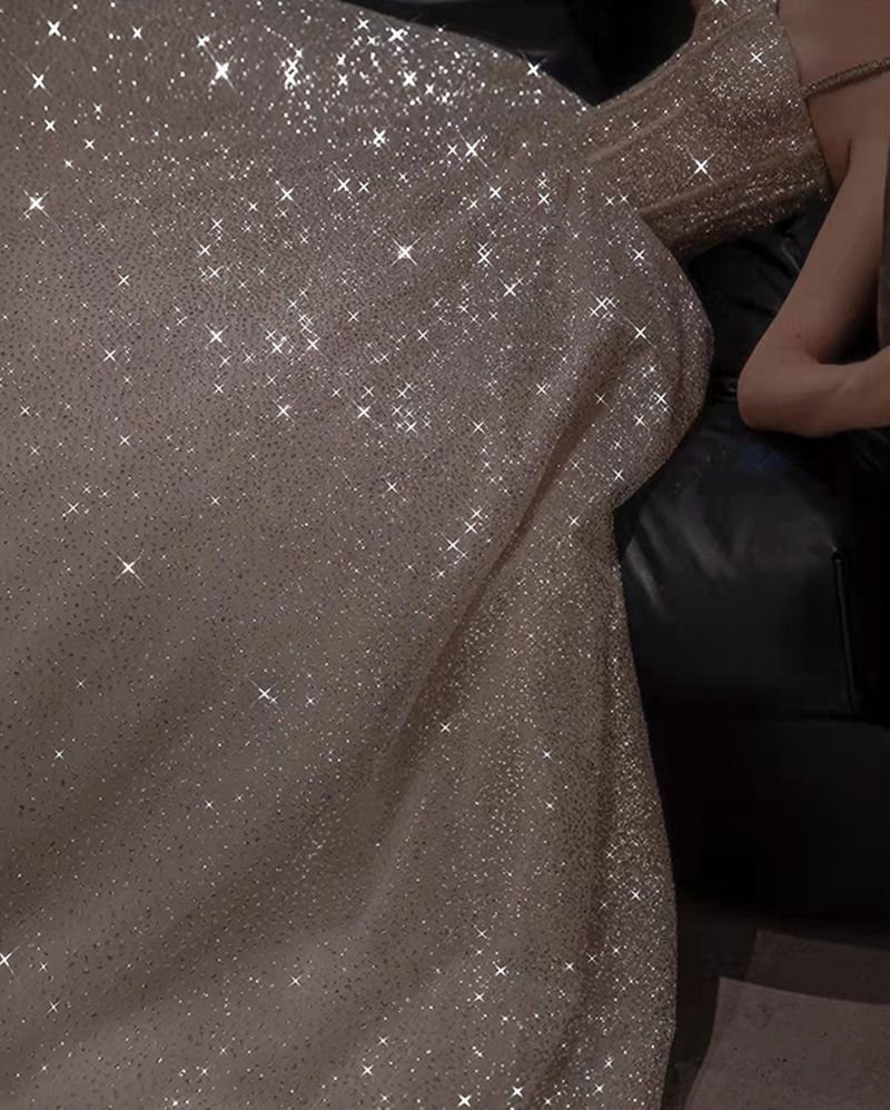 Shiny Sparkling Bustier Corset Bodice Gown Dress - Image 17