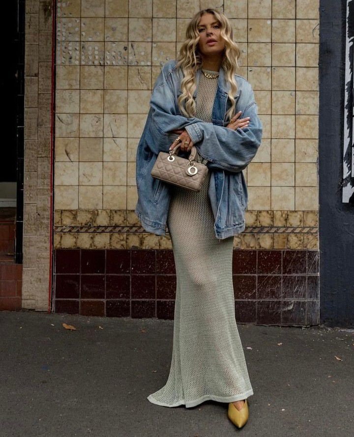 Sheer Crochet Knitted Long Swimsuit Cover Ups Maxi Beach Dress - Image 47