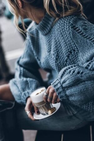 Bohemian French Elegant Oversized Turtleneck Sweater