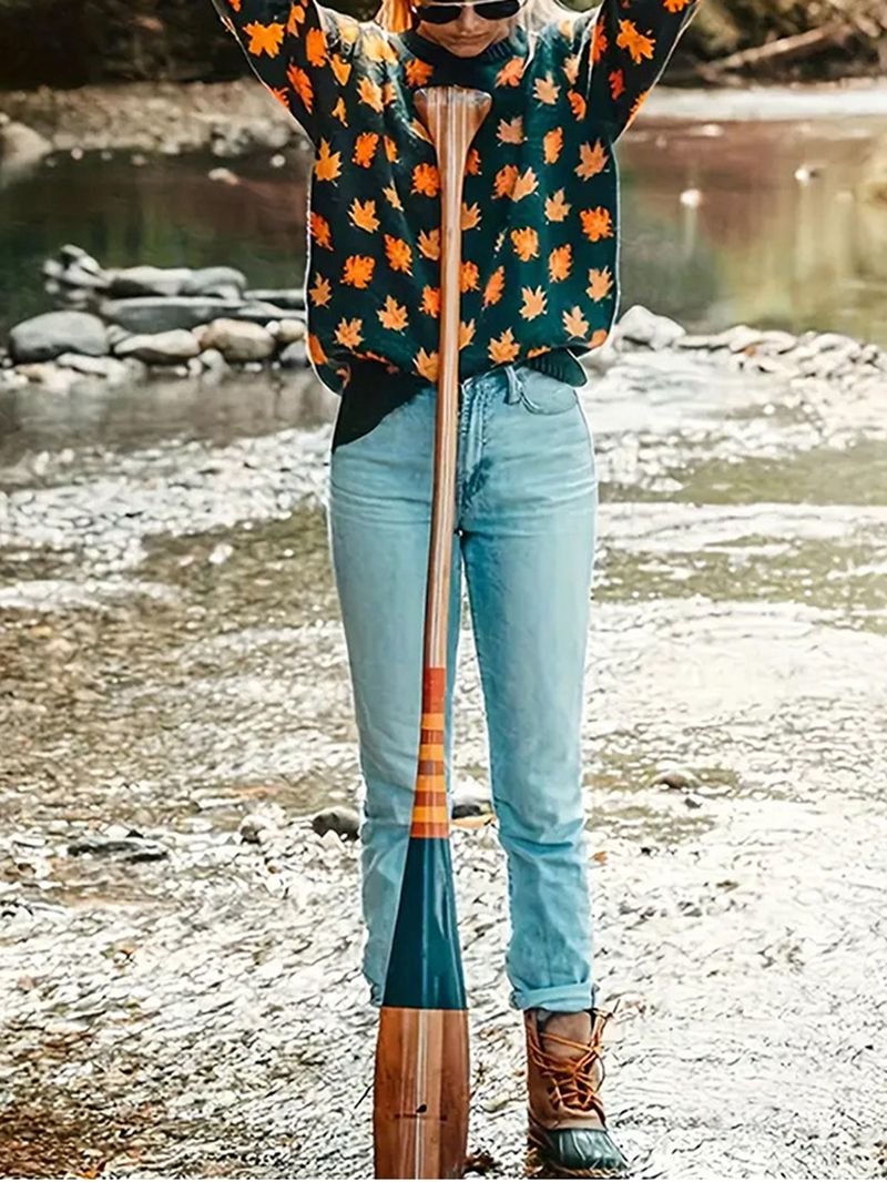 Maple Knitted Oversized Crewneck Sweaters - Image 14