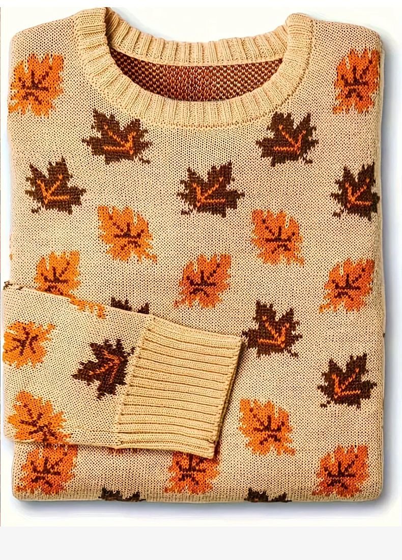 Maple Knitted Oversized Crewneck Sweaters - Image 12