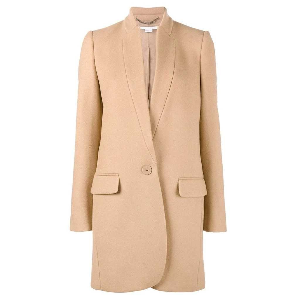 Classic Lapel Collar Wool Blend Long Woolen Winter Jacket Peacoat - Image 8