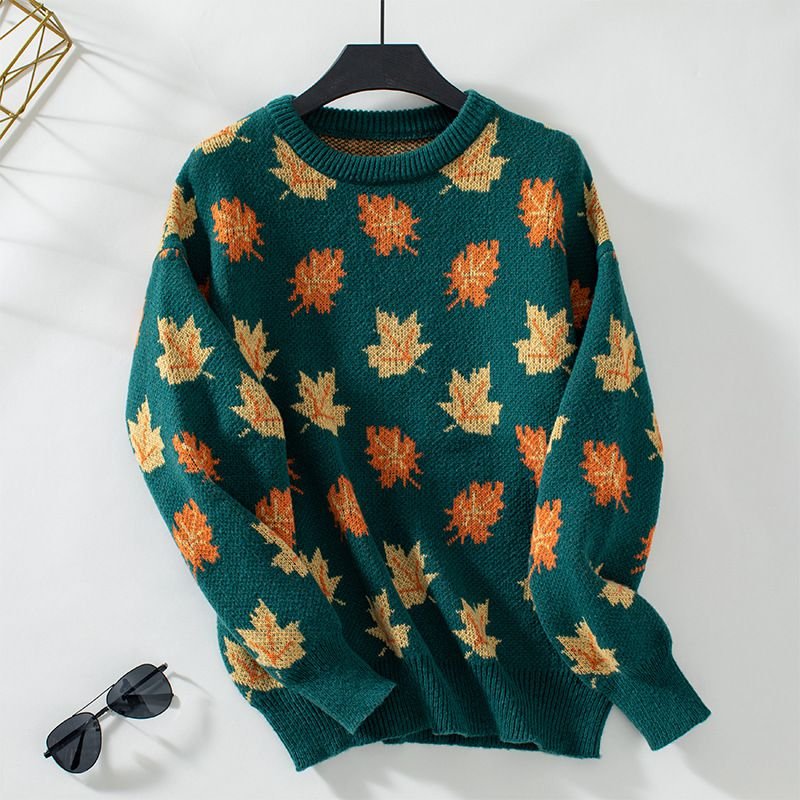 Maple Knitted Oversized Crewneck Sweaters